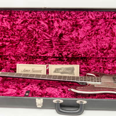 James Trussart Steelcaster Bass (2005) Shiny Gator Engraved (Holey) image 14