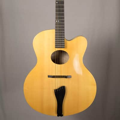 Yunzhi - Carved Oval Hole Archtop in Blonde / Natural w/ K&K Pure Archtop Pickup image 1