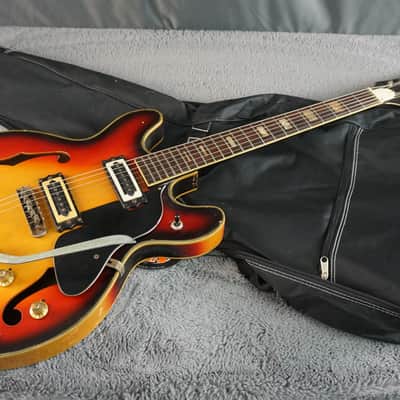 Firstman Semi Hollow Body 1960s rare - Sunburst Japan image 24
