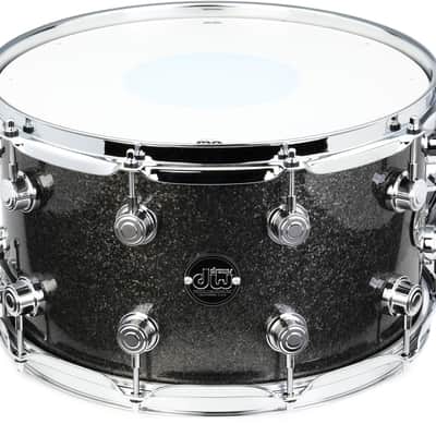 DW Performance Series Snare Drum - 8 inches x 14 inches  Pewter Sparkle image 1