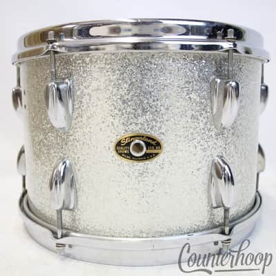 *Slingerland 12x8" Silver Sparkle Tom Drum Vintage 60s Sound King Niles Diamond* image 1