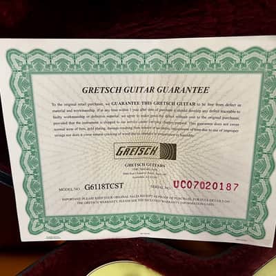 Gretsch G6118T-R Gretsch Anniversary Stephen Stern Masterbuilt Relic USA Mint 2007 - Relic Two Tone Smoke Green image 7