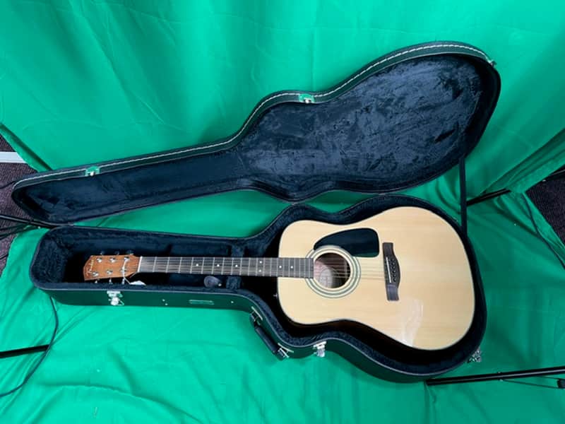 Fender Guitar CD60 NAT Acoustic With Case image 1