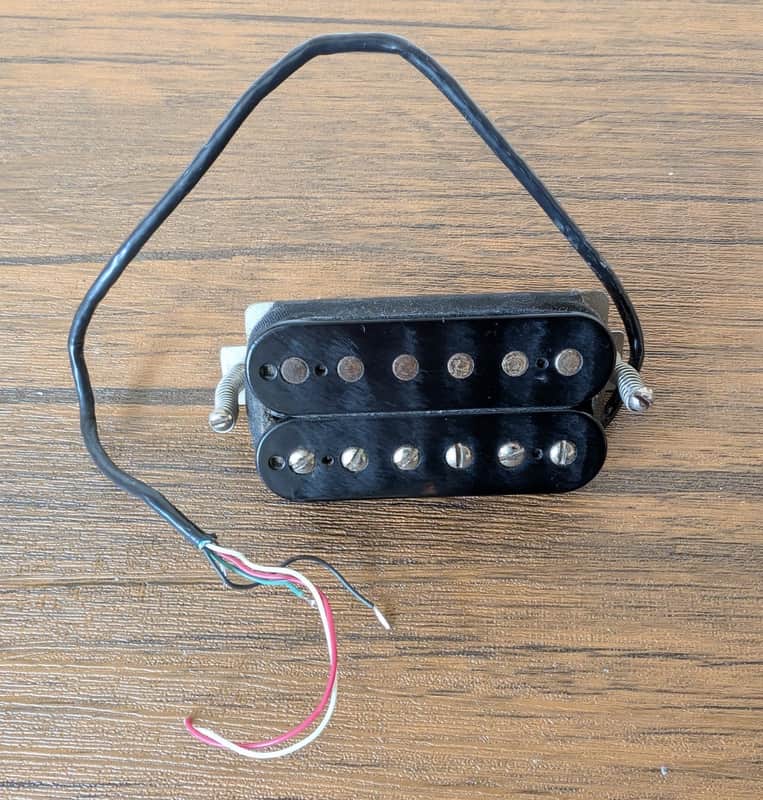 Vintage 1990s Seymour Duncan 59 B SH-1b Humbucker Bridge Pickup - Black image 1
