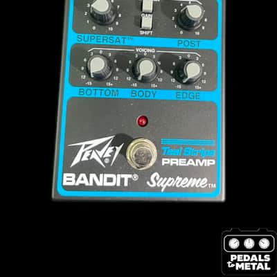 Peavey Bandit Supreme Teal Stripe Preamp 2025 - Present - Black / Teal - X17269 image 1
