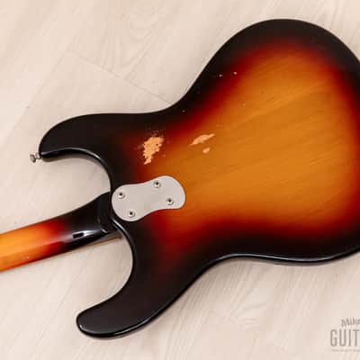 1978 Mosrite Ventures Model Vintage Guitar Sunburst w/ Moseley Vibrato, Case image 14