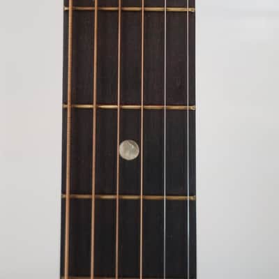 Vintage 1960s Harmony Kay Silvertone Stella Bigger Body Version Of Stella Cowboy Acoustic Concert 00 Size Guitar Made in USA Blonde Clean Time Warp Clean Chipboard Case image 7