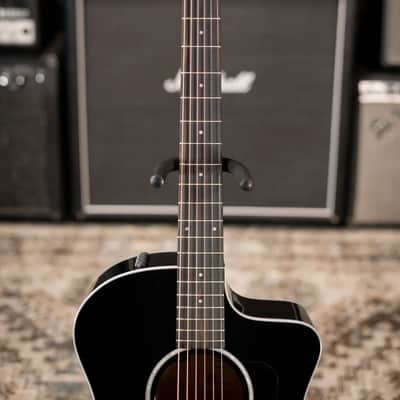 Taylor 214ce-BLK Plus Grand Auditorium Acoustic/Electric Guitar - Black with Hardshell Case image 4