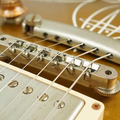 2014 Gibson Billy Gibbons Pinstripe Les Paul Goldtop, Aged / Signed image 14