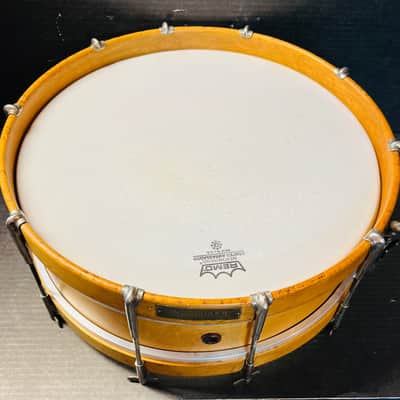 Wurlitzer Vintage Single Tension Thumb Rod Snare Drum Circa 1912  - Maple image 2