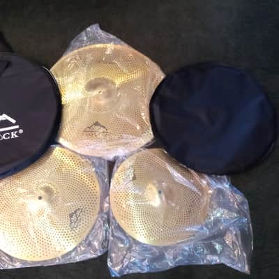 EASTROCK Low Volume Cymbal Pack - 5 Piece Set, 14" Hi-Hat + 16" & 18" Crashes + 20" Ride with Cymbal Bag and Felts image 3