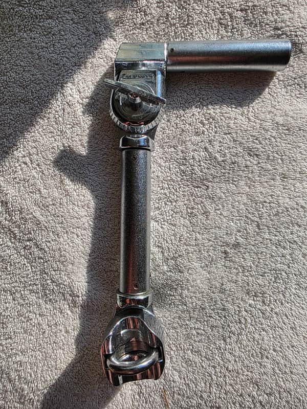 Ludwig Modular Dog Bone w/ Tom Arm 1980s - 1990s - Chrome image 1