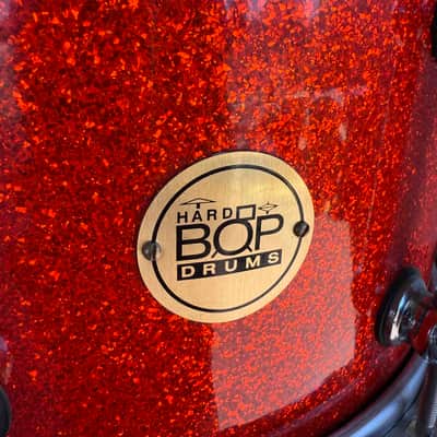 Hard Bop Drums 7x13 Maple/Mahogany Snare Drum in Red Sparkle (Rm 4) image 2