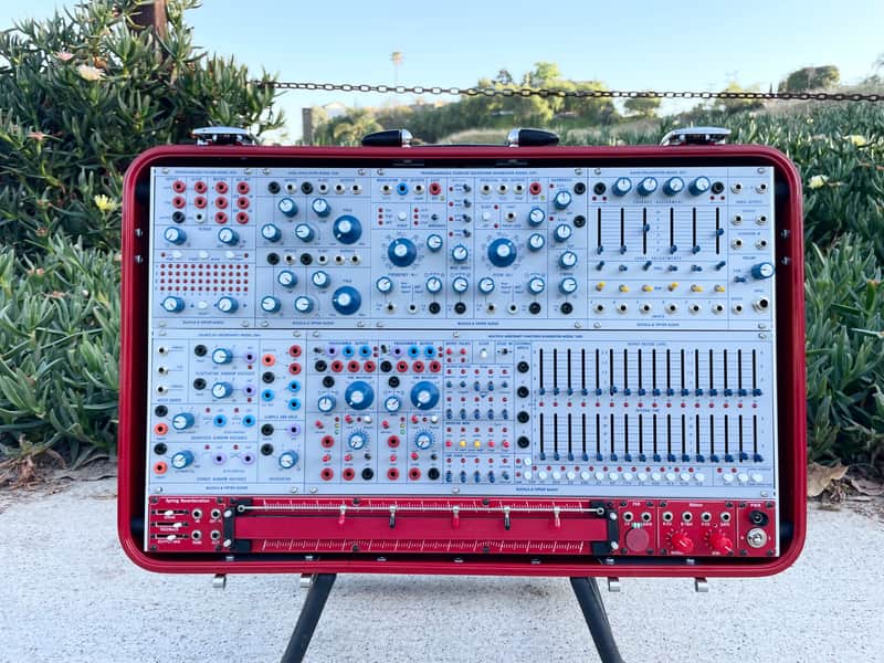 Buchla Tiptop 200t series with BPNYC ZERO Halliburton Eurorack Modular Travel Case 7U 'REDRUM" #2 image 1