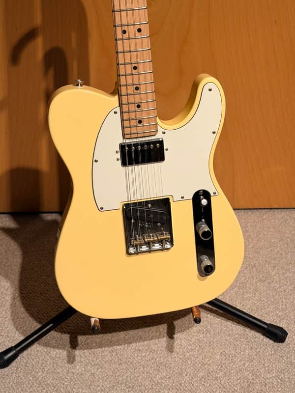Fender American Performer Telecaster HUM 75th Anniversary  2021 - Vintage White image 1
