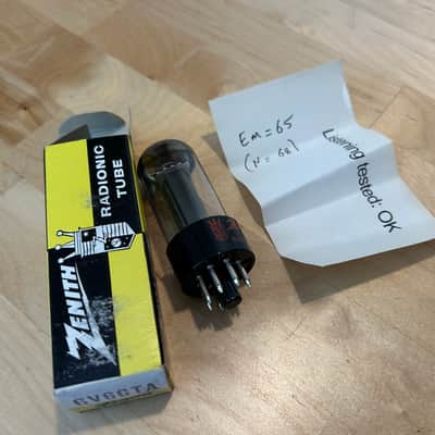 Vintage NOS NIB Zenith USA 6V6 GTA Tube - for tweed Champ ETC image 8