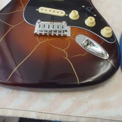 Logtown Guitars Custom Strat Style 2020 Tobacco/Rootbeer Gold Burst Lightning, image 8