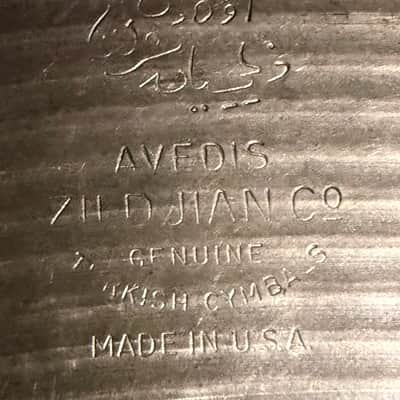 Zildjian 20" Avedis '60s Stamp Ride  Cymbal 2,588 Grams Great Condition image 4