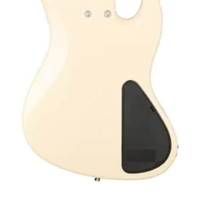 Sadowsky MetroExpress 21-Fret Vintage J/J Bass, Morado Fingerboard, Lefthand, 5-String - Solid Olympic White High Polish image 3