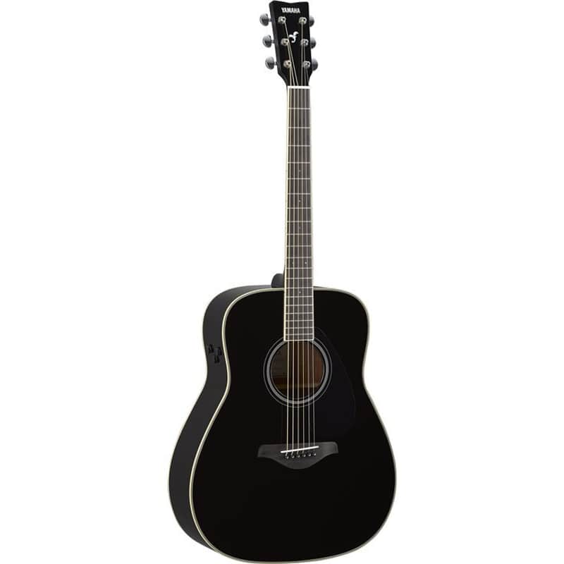 Yamaha FG-TA TransAcoustic Acoustic-Electric Guitar - Black image 1