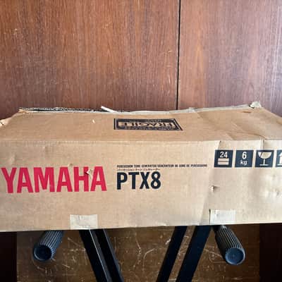 YAMAHA PTX8 PERCUSSION TONE GENERATOR drum synth w/ box New internal battery image 11