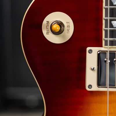 Epiphone 1959 Les Paul Standard Reissue Electric Guitar - Deep Cherry Sunburst with Hardshell Case image 10