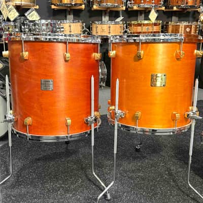 ~RARE!~ Yamaha Maple Custom 5-Piece 10/12/14/16/20 Drum Kit Set in Satin Natural Vintage with SKB Soft-Shell Bags image 4