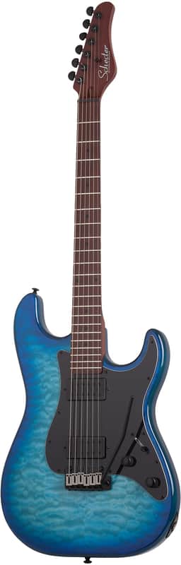 Schecter Traditional Pro Transparent Blue Burst image 1