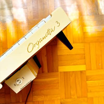 Hohner Organetta 3 - Portable Armonio and Organ from 1950s fully working! Ivory and Gold edition! Made in Germany! image 5