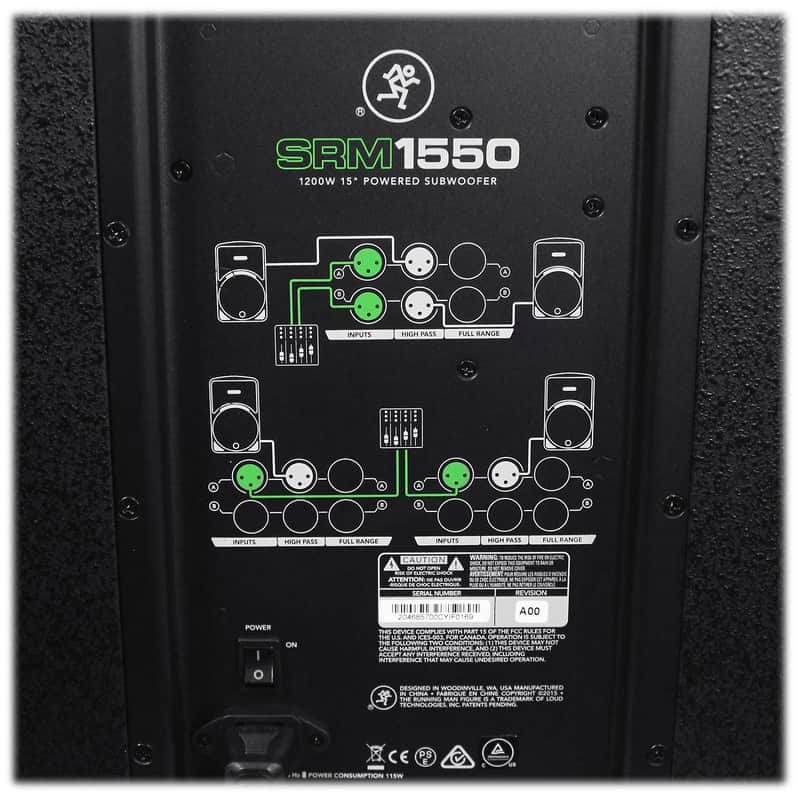 Immagine Mackie SRM1550 1200-Watt 15" Powered Subwoofer - 3