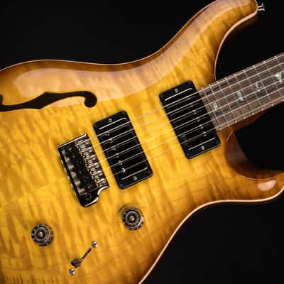 2024 - PRS Eddie's Guitars Wood Library Custom 24 Semi-Hollow Korina/Ziricote - Livingston Lemondrop image 13