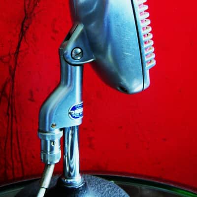 Vintage 1950's Shure 51 dynamic microphone w cable Nat King Cole 55 55S # 3 image 7