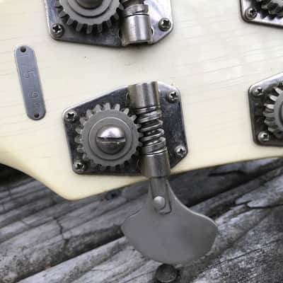 Rare 1961 Valpro National 85 4-string Bass  Res-O-Glas  w/OHSC White image 17