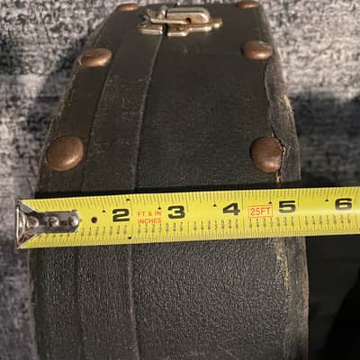 Set of 2 Guitar Acoustic Cases 1960’s-1970’s Black Exterior w Salmon Red Interior image 12