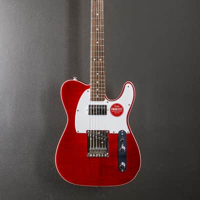 Squier Affinity Series Telecaster FMT SH - Crimson Red Transparent w/Indian Laurel image 3