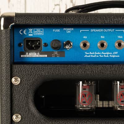 Two-Rock Studio Overdrive 35W Head - Silver Chassis Black Tolex w/Blue Smoke Cloth image 6