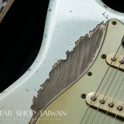 Fender Custom Shop John Cruz 1959 Hardtail Stratocaster Heavy Relic-Sonic Blue image 8