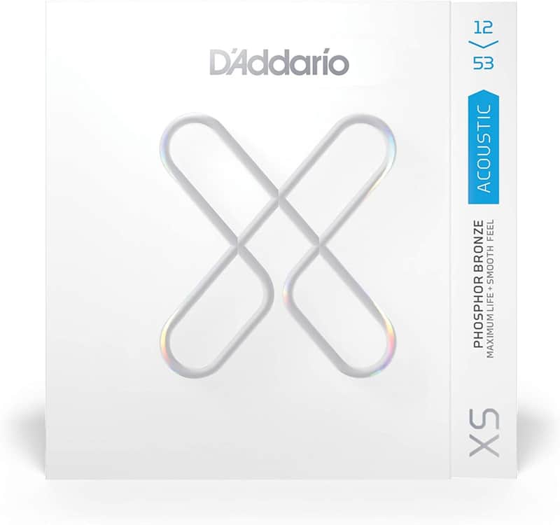 D'Addario XSAPB1253 Acoustic XS Phosphor Bronze Strings, Light 12-53 image 1