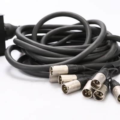 8-Channel XLR Stage Studio Snake Box w/ 4 XLR - 1/4" TS Multi Cables #49092 image 5