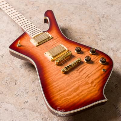 Ibanez Iceman IC420MFM - Caramel Burst #4L251000264 image 5