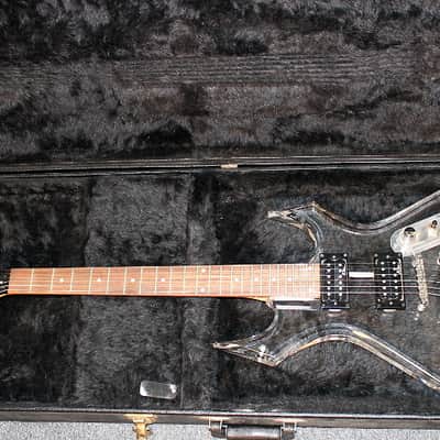 B.C. Rich Acrylic Series Warlock Crystal Clear with OHSC image 7