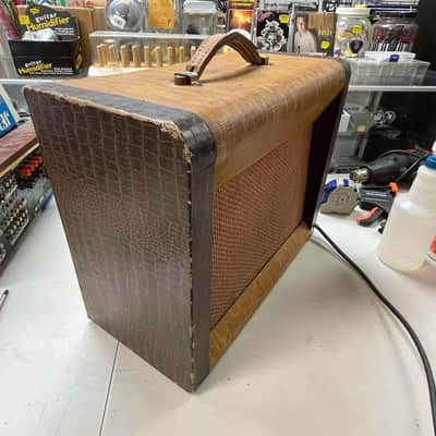 1956 Silvertone 1331 Tube Combo Amp - Tweed image 3