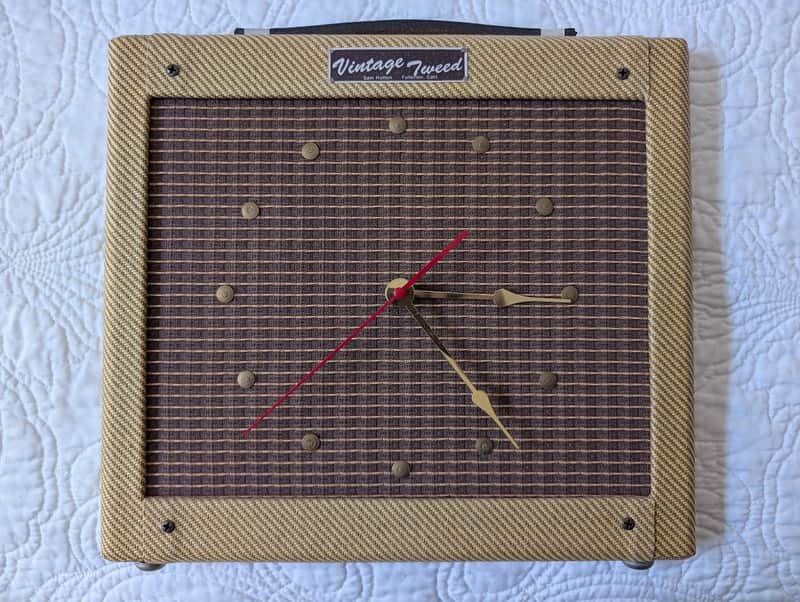 Sam Hutton Vintage Tweed "Fender" Clock image 1
