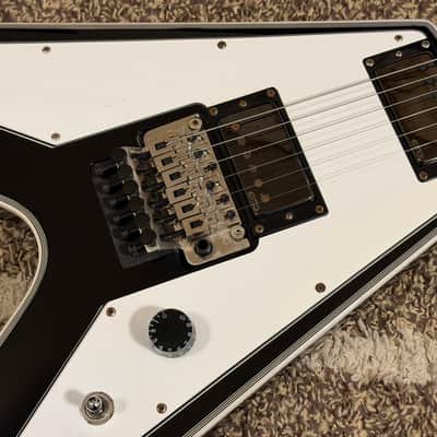 RARE! 2018 Epiphone Richie Faulkner Signature Flying V Custom Ebony Judas Priest image 2
