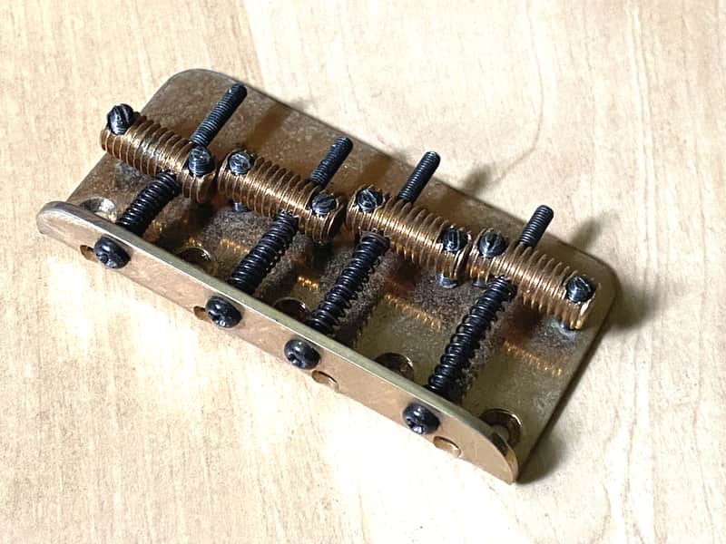 Vintage Brass Bass Bridge Saddle Steal - Only $39.28!