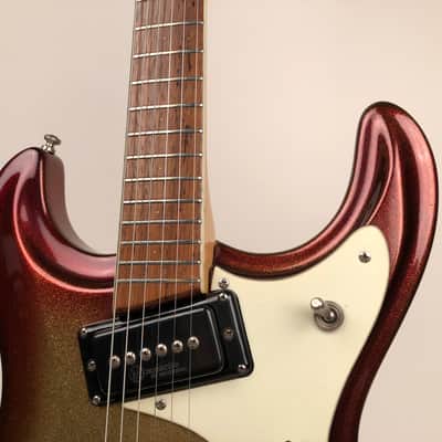 Very Rare 1965 Mosrite Ventures Vibramute in Custom Color Sparkle Sunburst & Original Hardshell Case image 8