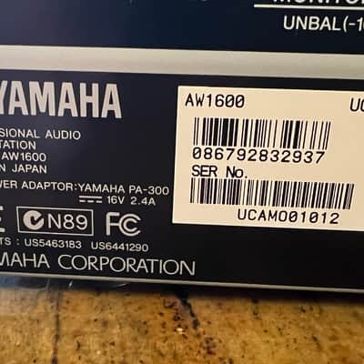 Yamaha AW1600 Professional Audio Workstation 16-Track Digital Recorder 2000s - Silver with 2 E-MU PM5 monitor speakers image 5