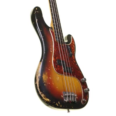 Fender 1963 Precision Bass, Sunburst with Non-Original Hard Case image 5