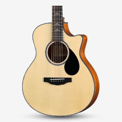 Kepma FC Mini SM Elite Series 36 inch Solid Top Travel Acoustic Guitar - Natural ( FC-MINI-NAT ) image 3