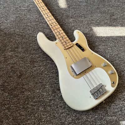 2016 Fender American Vintage '58 Precision Bass AVRI White Blonde image 3